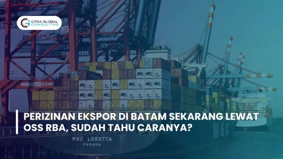 Perizinan Ekspor di Batam Sekarang Lewat OSS RBA, Sudah Tahu Caranya?